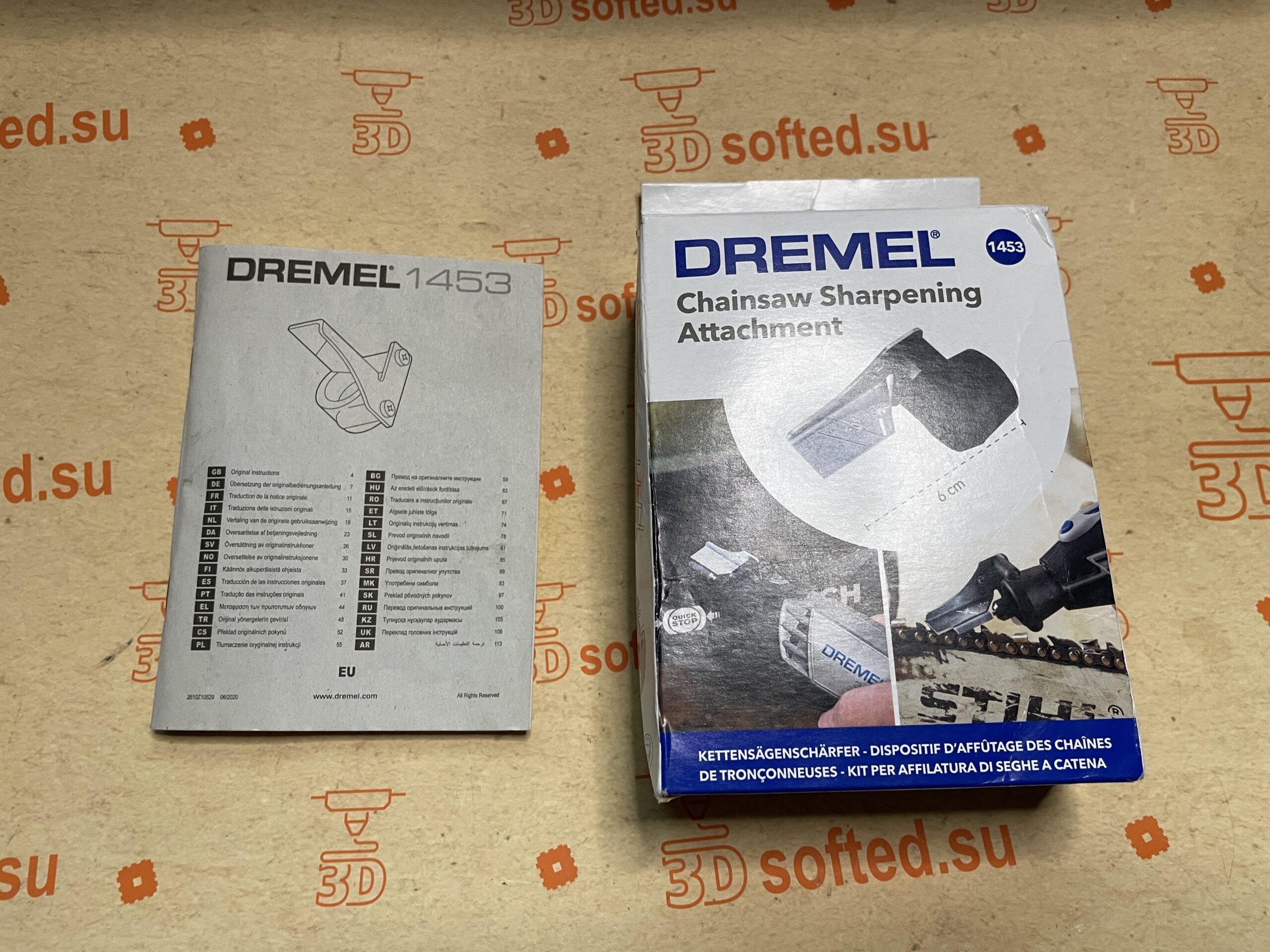 Оригинальная инструкция Dremel 1453 Chainsaw Sharpening Attachment 3 Оригинальная инструкция Dremel 1453 Chainsaw Sharpening Attachment
