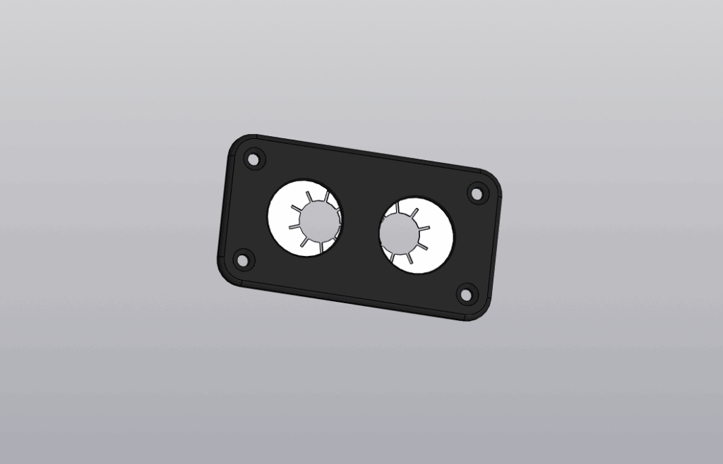 
Розета для трубы из PLA, напечатанная на 3D‑принтере
