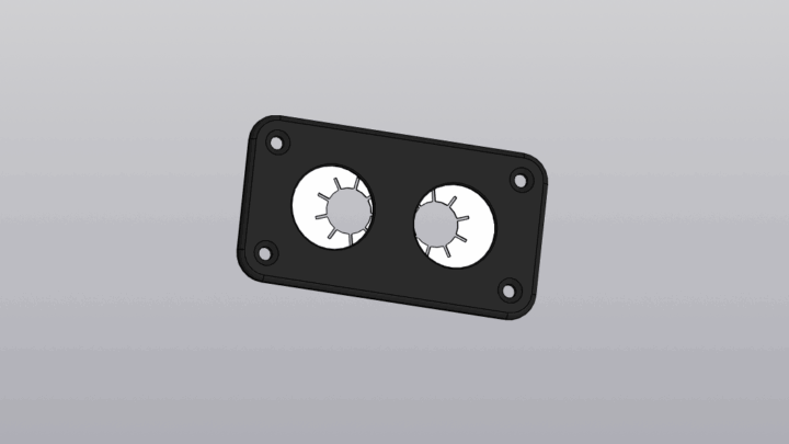 Розета для трубы из PLA, напечатанная на 3D‑принтере