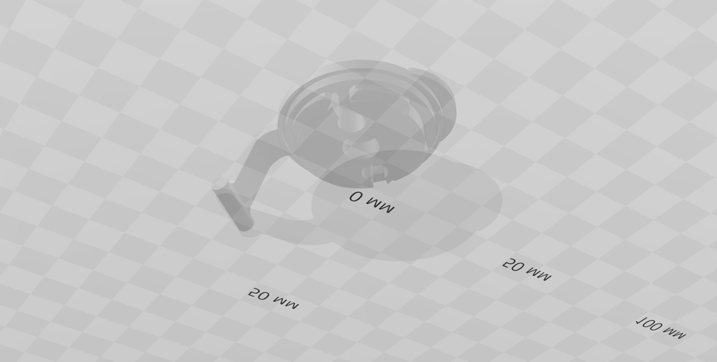 3D сканирование заглушки переноски Schneider Merten 11 screenshot 5
